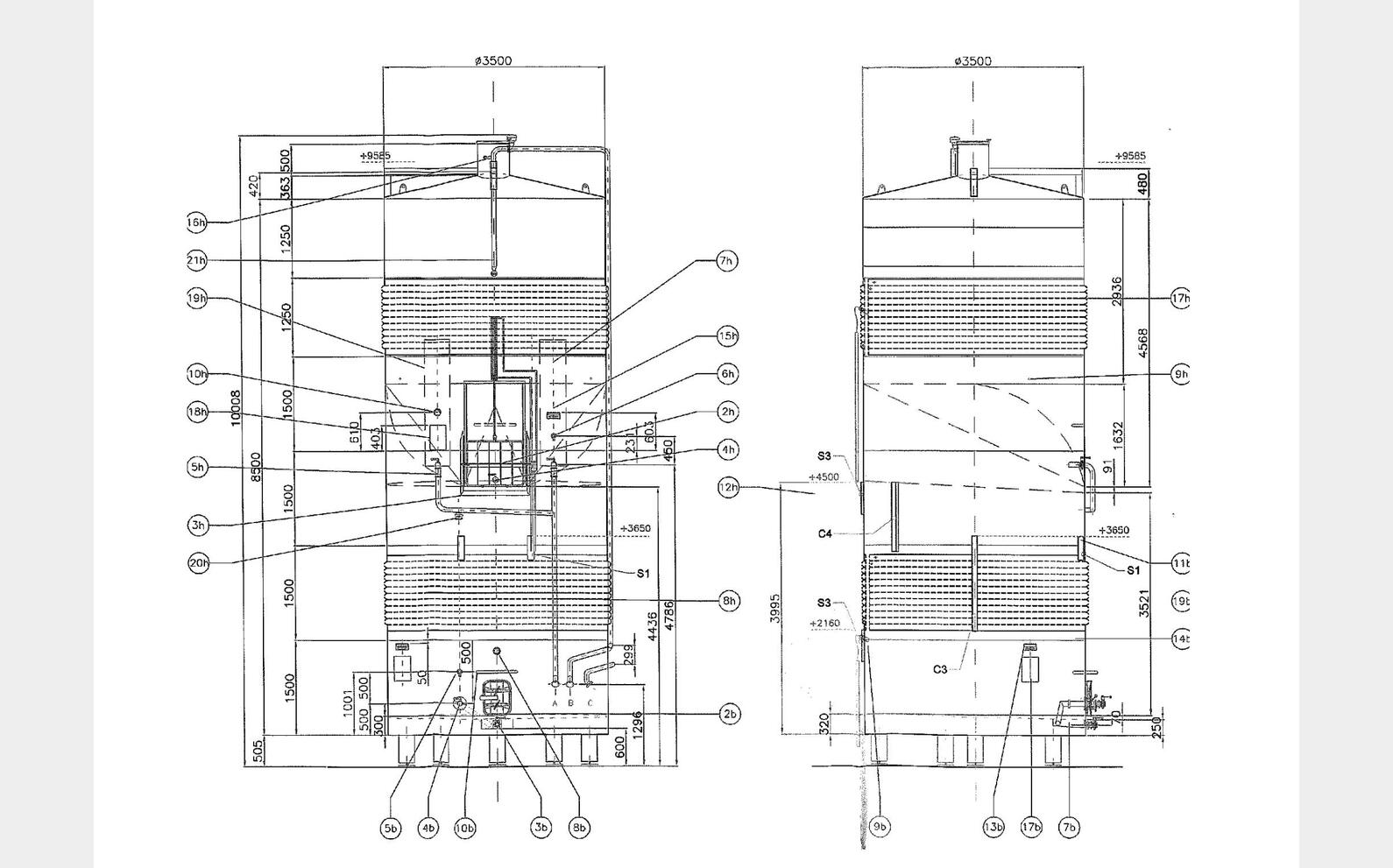 Cuve inox - Compartiment&eacute;e 700 HL (70 000 litres) MARTINEZ SOLE