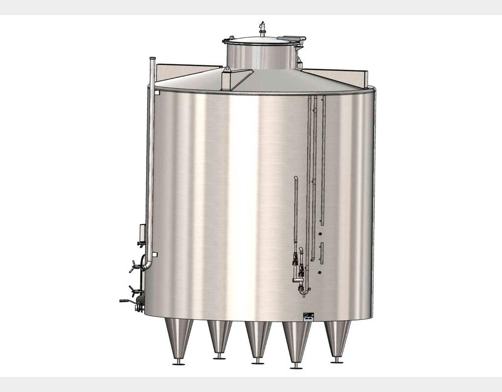 316L stainless steel tank - Insulated and temperature-controlled