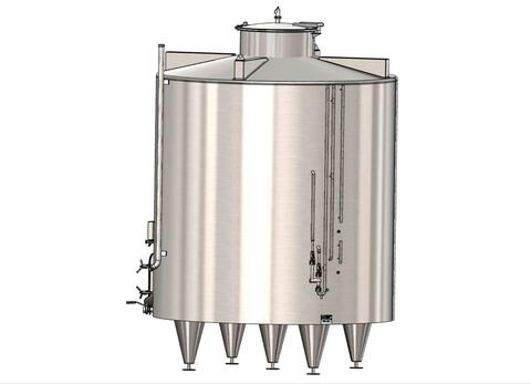 316L stainless steel tank - Insulated and temperature-controlled