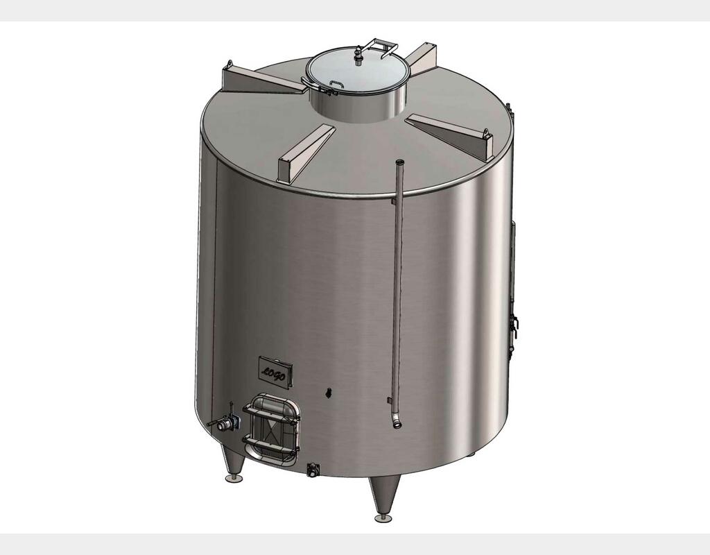 316L stainless steel tank - Insulated and temperature-controlled