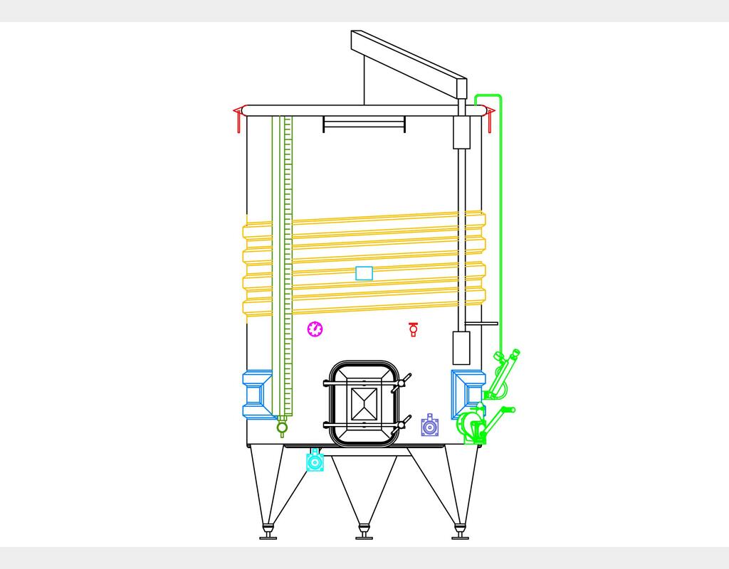 304 stainless steel tank - Cooling coil - SPAIPSER3000