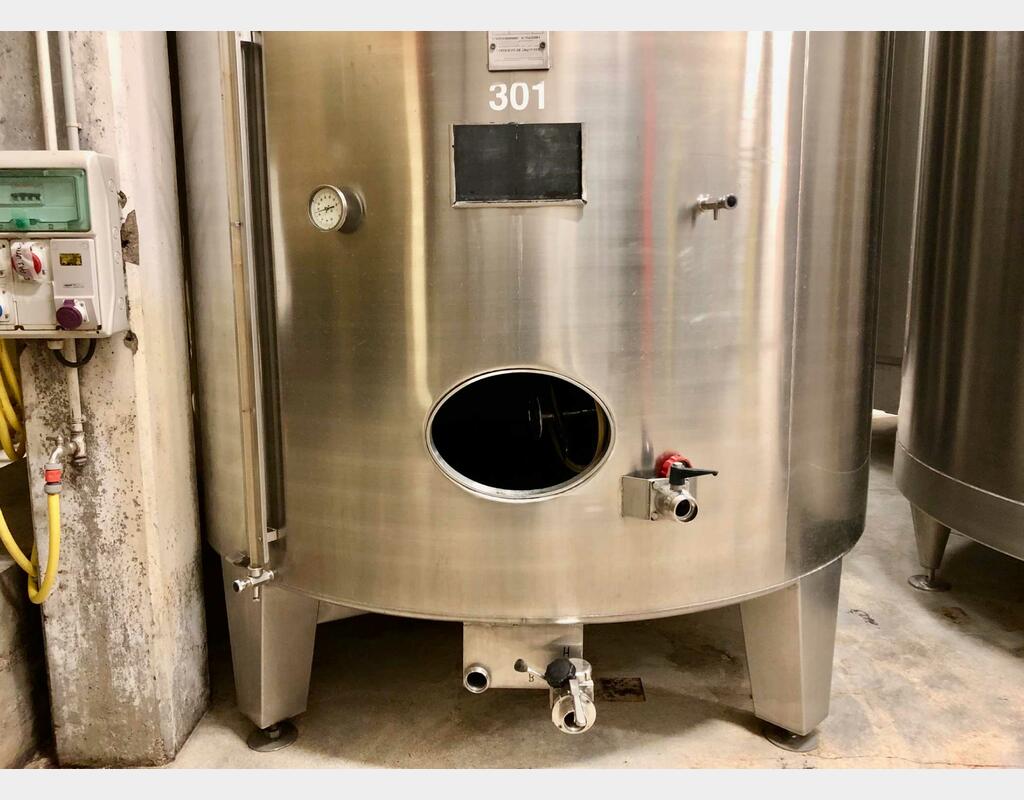 Cuve de stockage inox - Sur pieds
