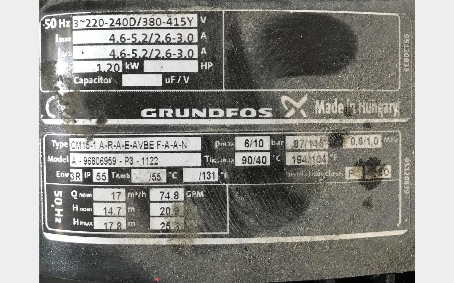 Pompe centrifuge Grundfos
