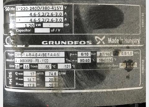 Pompe centrifuge Grundfos