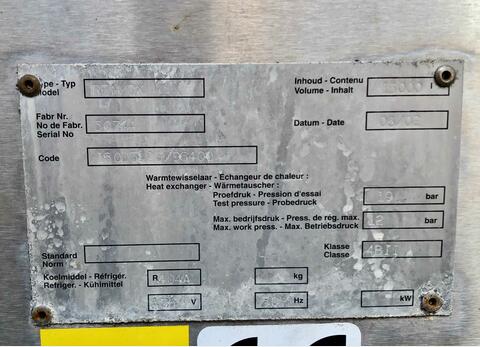 Stainless steel cylindrical tank - Milk tank type