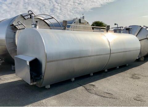 Stainless steel cylindrical tank - Milk tank type