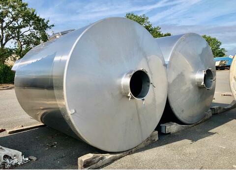 Cylindrical stainless steel tank - Vertical on legs