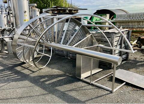 Stainless steel spiral stairs 4,4 M (4 400 millimeters)