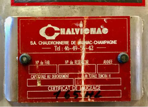 Stainless steel tank - Storage 165 HL (16500 litres) CHALVIGNAC