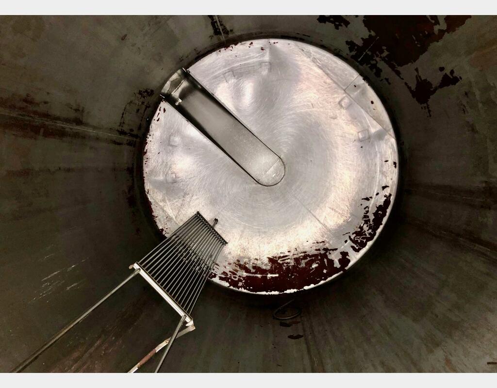 Cuve inox 304 de vinification - Fond conique sur pieds