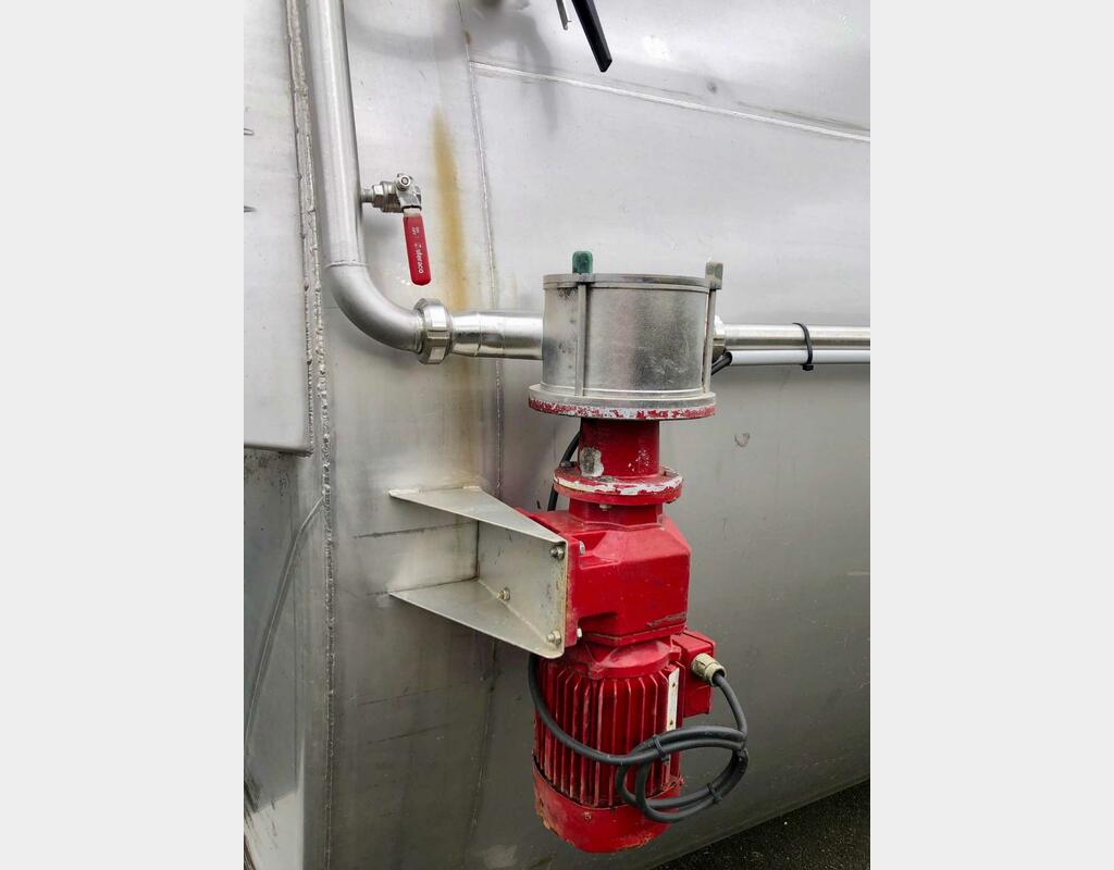 Cuve inox 304 de vinification - Fond conique sur pieds