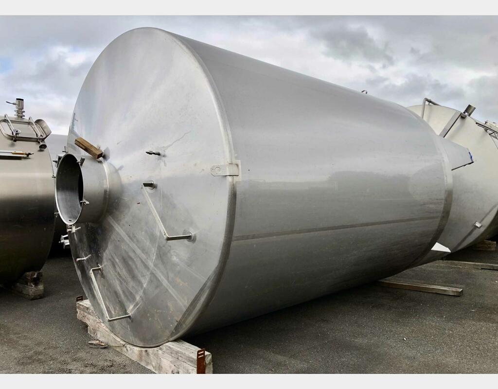 Cuve inox 304 de vinification - Fond conique sur pieds