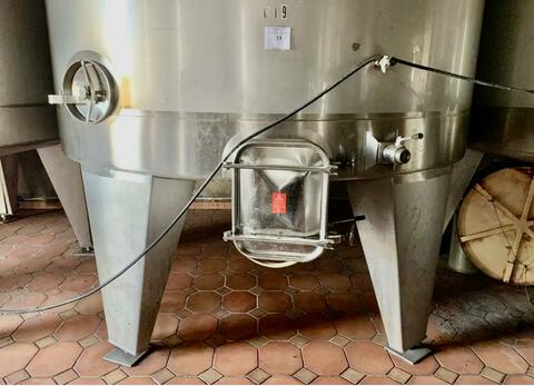 Cuve inox 304 de vinification - Fond conique sur pieds