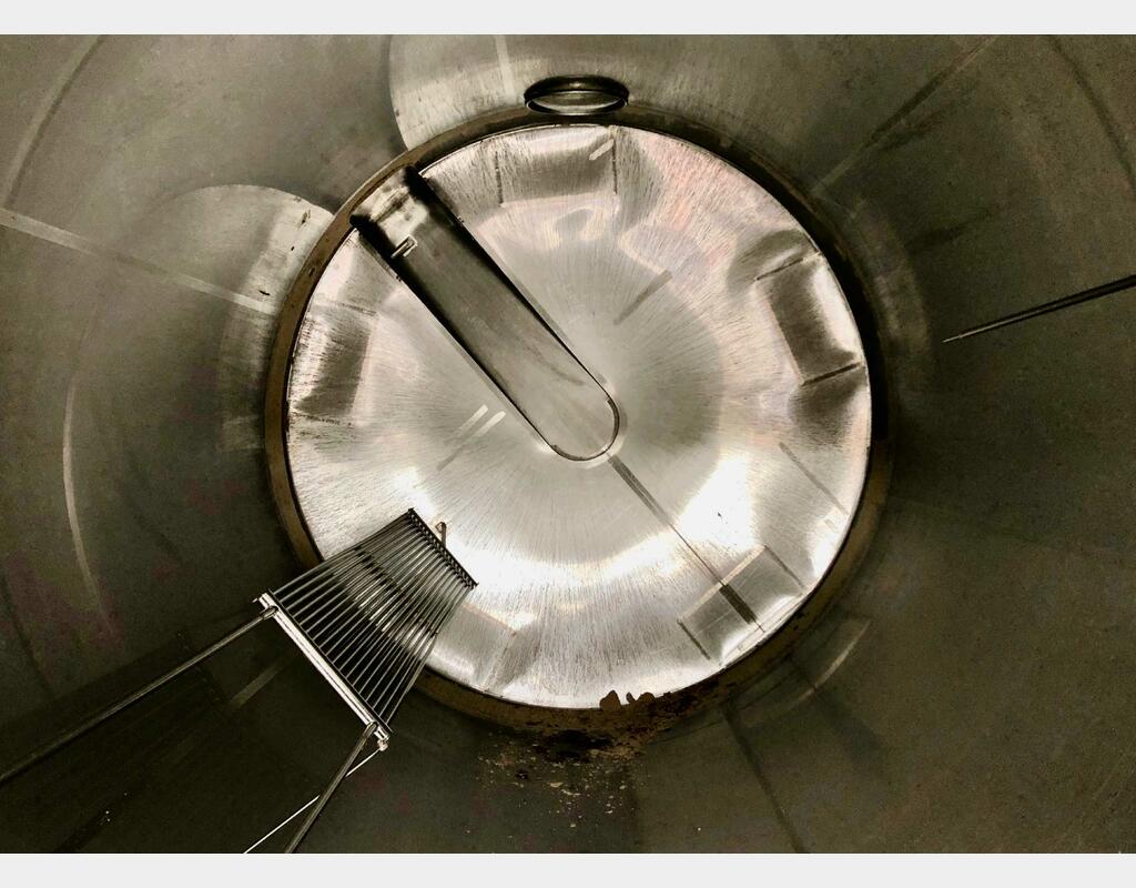 Cuve inox 304 de vinification - Fond conique sur pieds