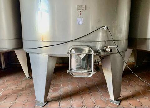 Cuve inox 304 de vinification - Fond conique sur pieds