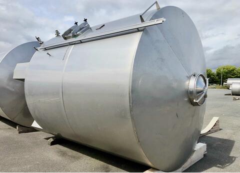 Stainless steel tank 304L - Flat bottom on feet