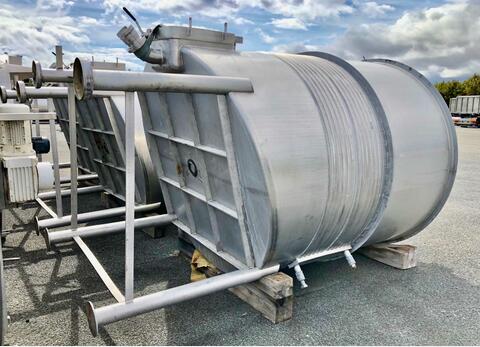 Stainless steel mixing tank - With shell circuit on feet