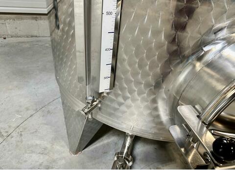 Cuve inox 304 thermor&eacute;gul&eacute;e fond bomb&eacute; sur pieds 26.2 HL (2 623 litres) ARSILAC