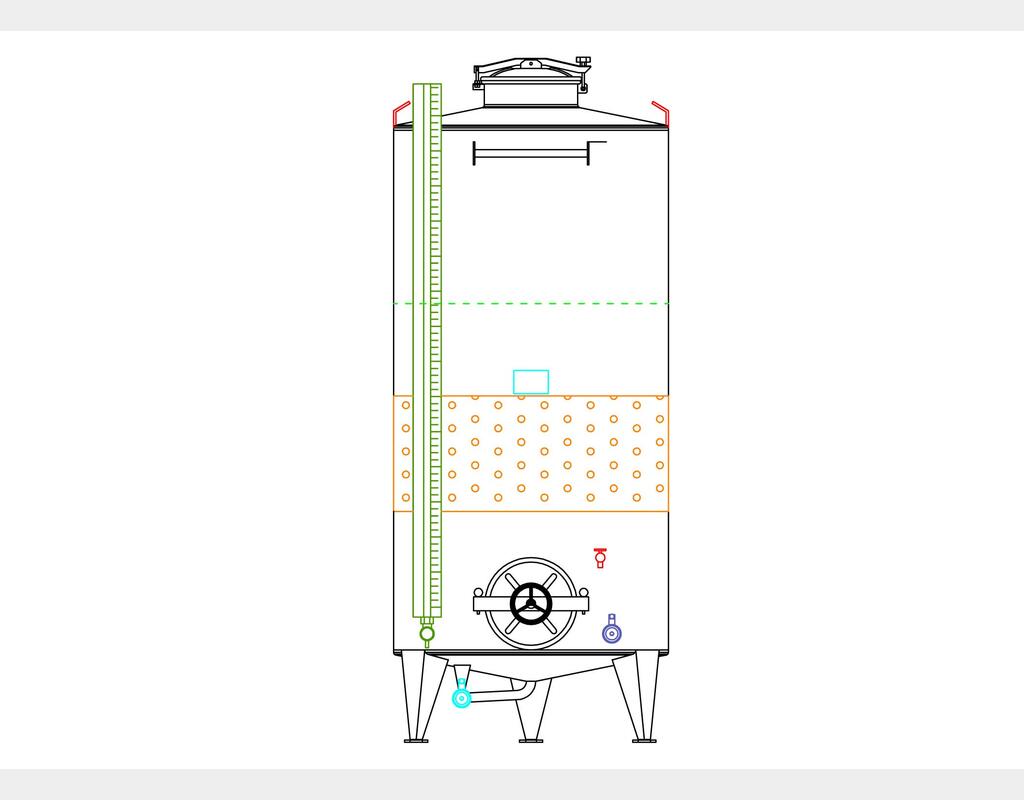 304 stainless steel tank - Cooling belt - SPAIPTR2500