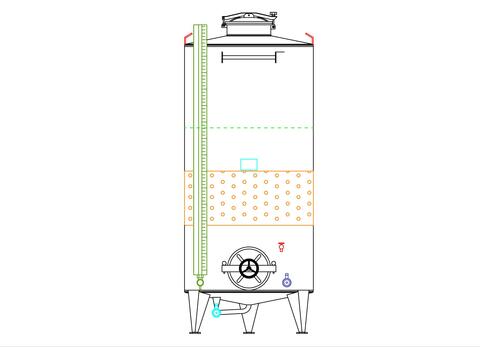 304 stainless steel tank - Cooling belt - SPAIPTR2500