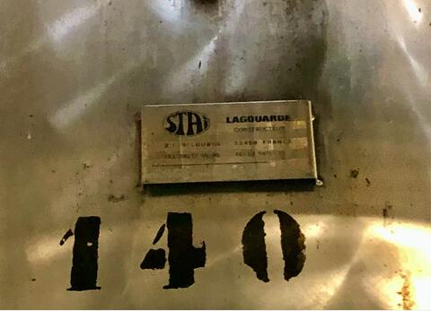 Stainless steel tank - On feet 140 HL (140 00 liters)