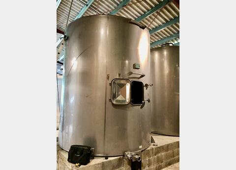 Stainless steel tank with flat bottom - Vinification