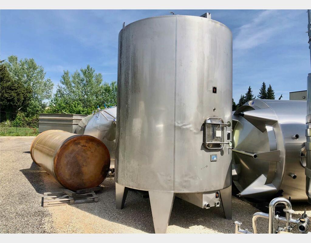 Stainless steel tank - On legs 150 HL (15 000 litres) LEJEUNE