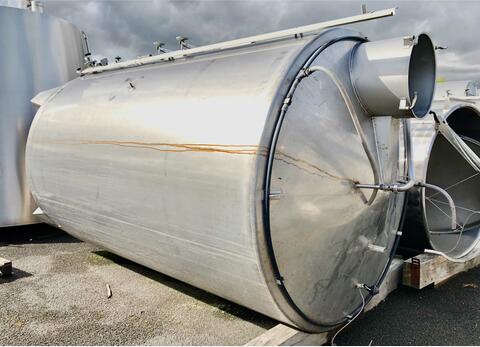 Stainless steel cylindrical tank - Vertical on legs