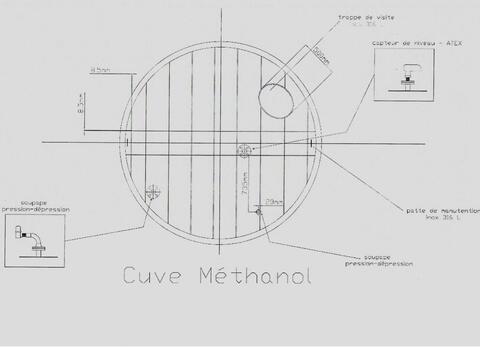 Stainless steel tank - Cylindrical - Vertical