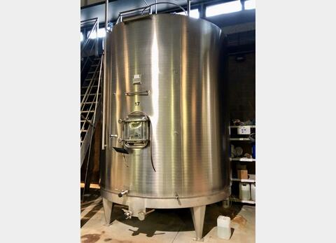 Cuve en acier inox 304 - Fond plat - Sur pieds