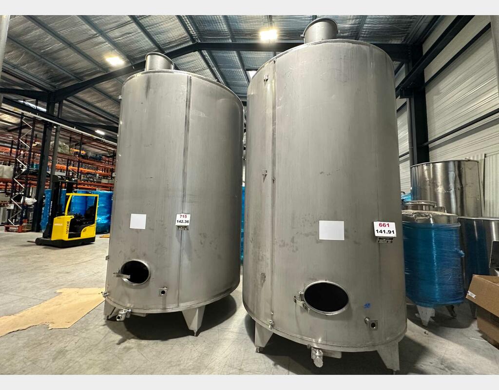 316L stainless steel tank - Vertical cylindrical