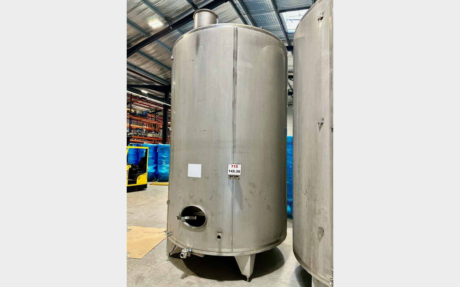 316L stainless steel tank 140 HL (14,000 litres) ZIEMANN