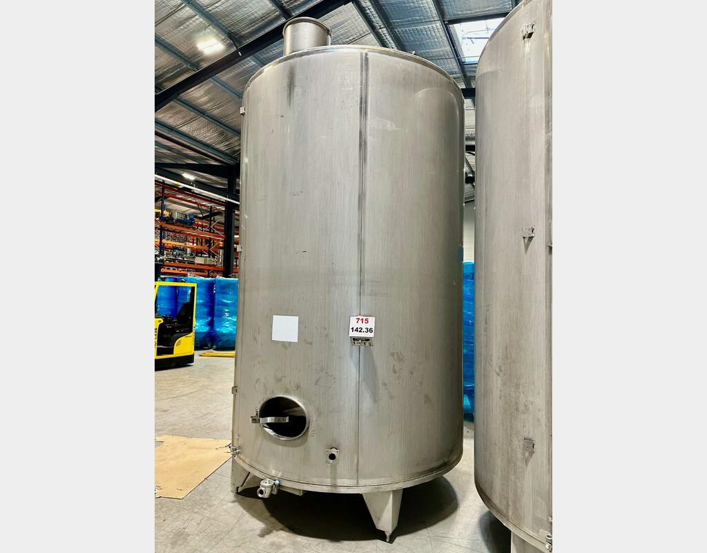 316L stainless steel tank - Vertical cylindrical