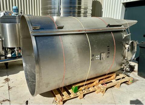 Cuve inox à chapeau flottant - Fond conique sur pieds