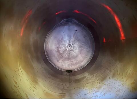 Cuve en fibre de verre - Cylindrique - Verticale