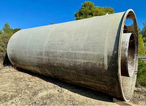 Cuve fibre de verre sur jupe 520 HL (52 000 litres) HERMEX