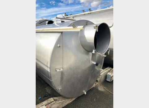 Stainless steel cylindrical tank - Vertical on legs