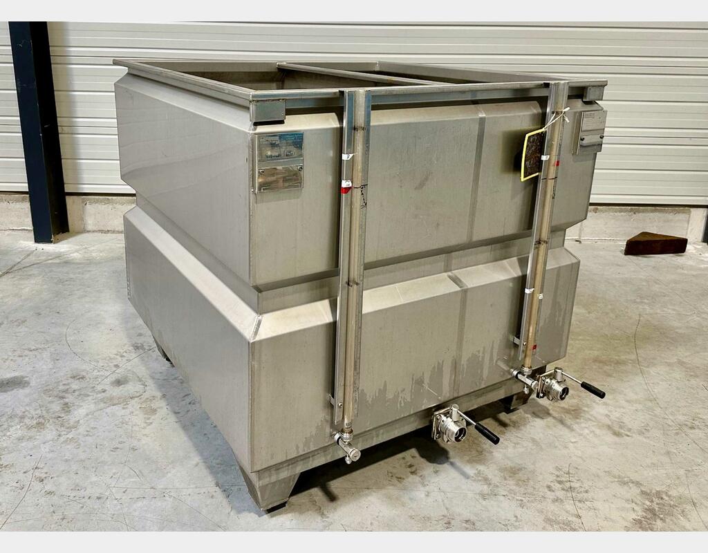 Cuve inox - Belon inox 9 + 12 = 21 HL (2 100 litres)