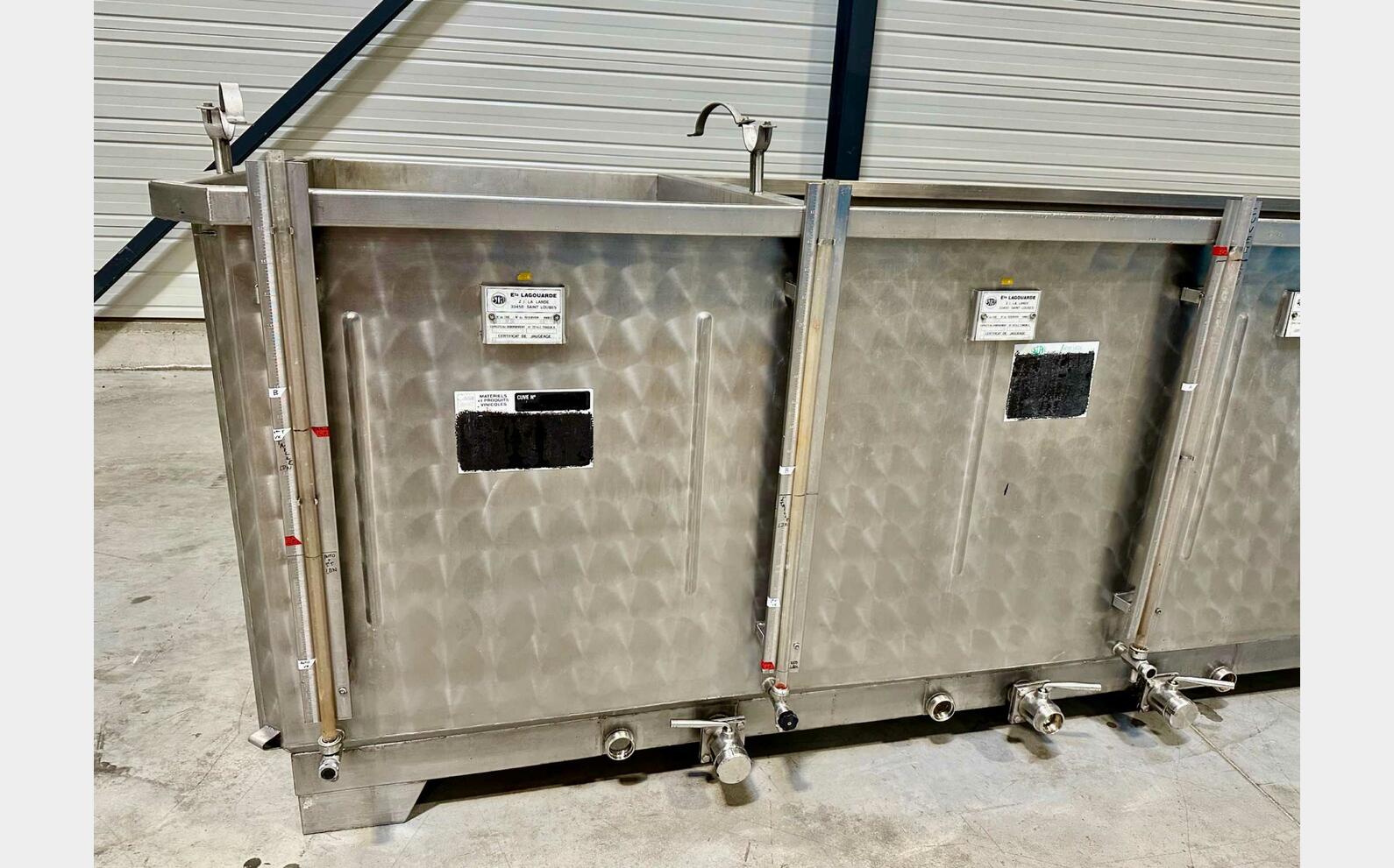 Stainless steel tank - Belon inox 12 + 65 = 77 HL (7,700 litres) STAI