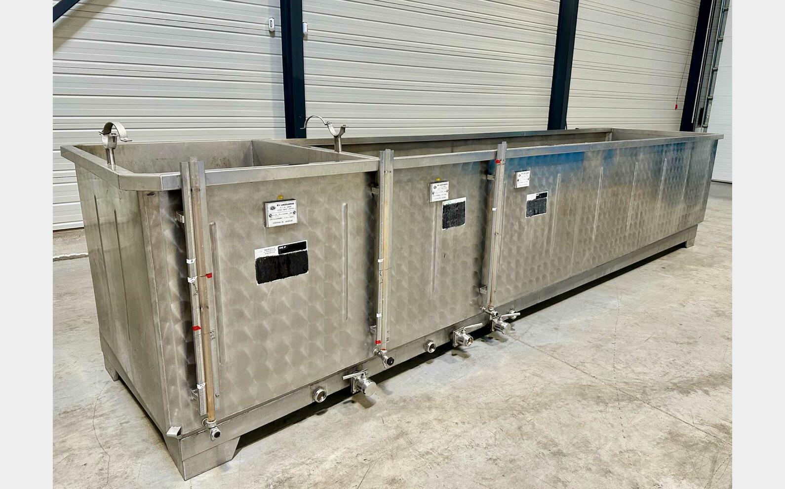 Stainless steel tank - Belon inox 12 + 65 = 77 HL (7,700 litres) STAI