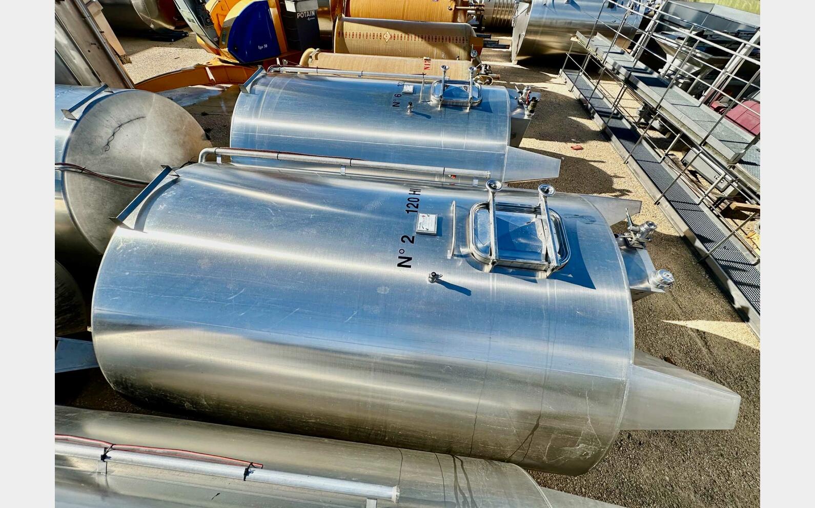 Cuve inox - Stockage 120 HL (12 000 litres) RURALINOX