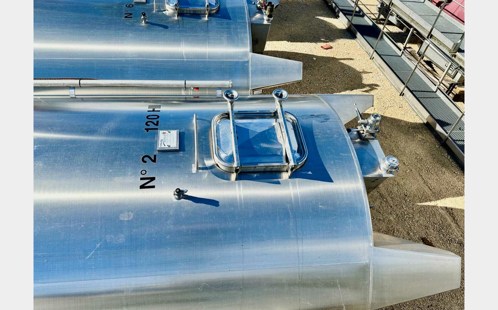 Cuve inox - Stockage 120 HL (12 000 litres) RURALINOX