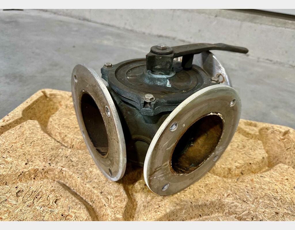 DN 125 diaphragm valve - 3-way bronze