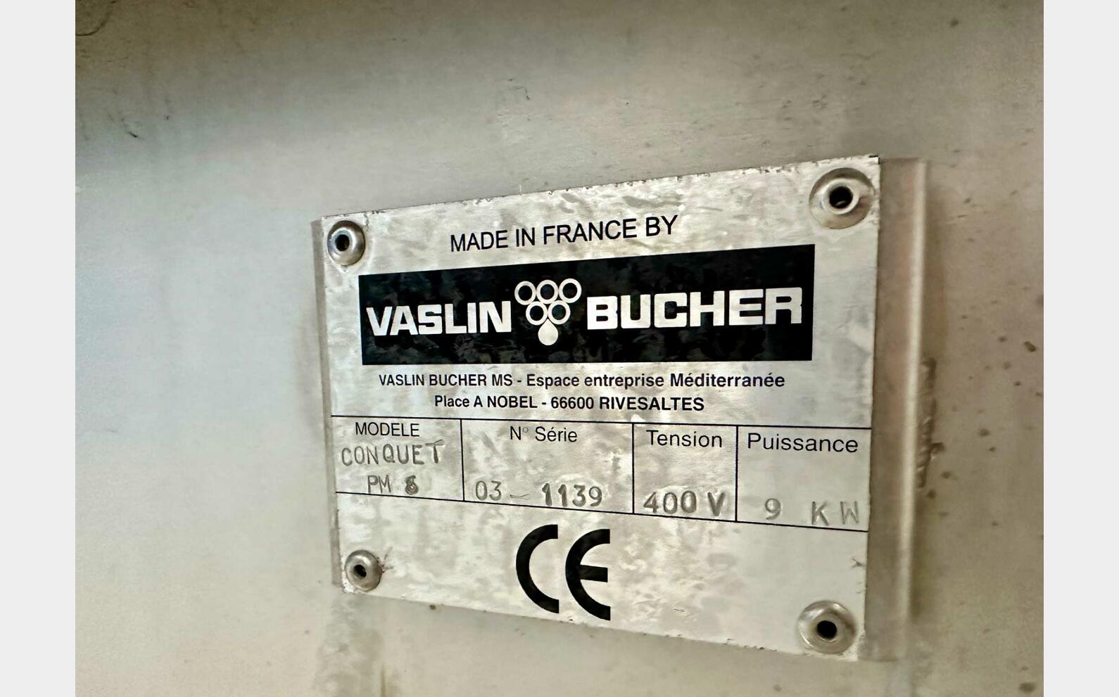 Conquet - Marc pump 60 T/h BUCHER