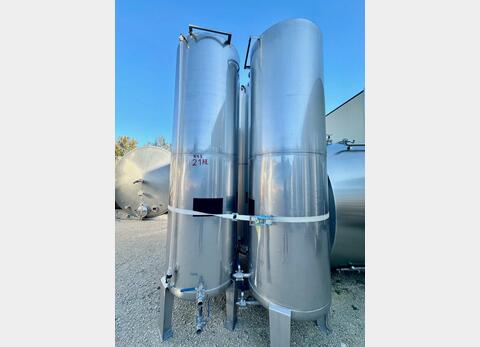 Cuve inox - Cylindrique 21 HL (2 100 litres)