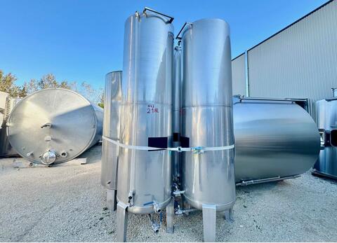 Cuve inox - Cylindrique 21 HL (2 100 litres)