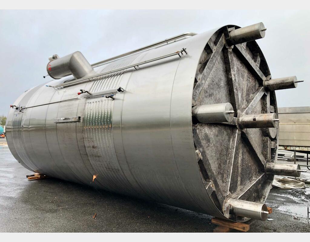 Compartmented stainless steel tank - 250 + 350 HL