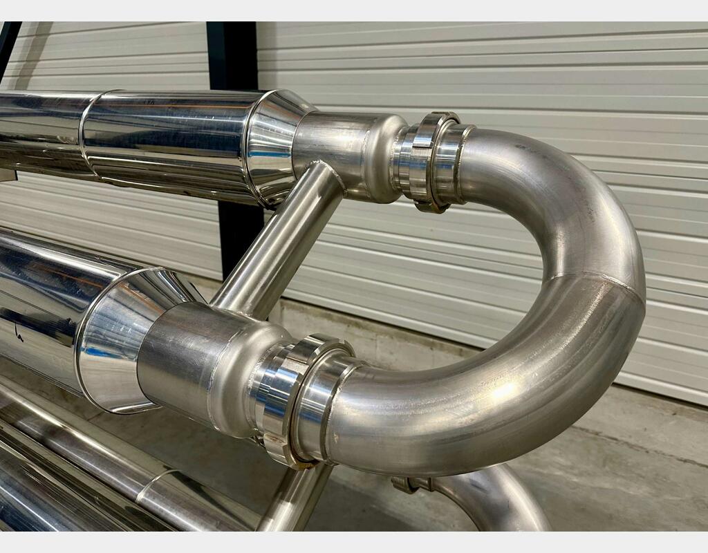 Grape harvest exchanger - Insulated stainless steel