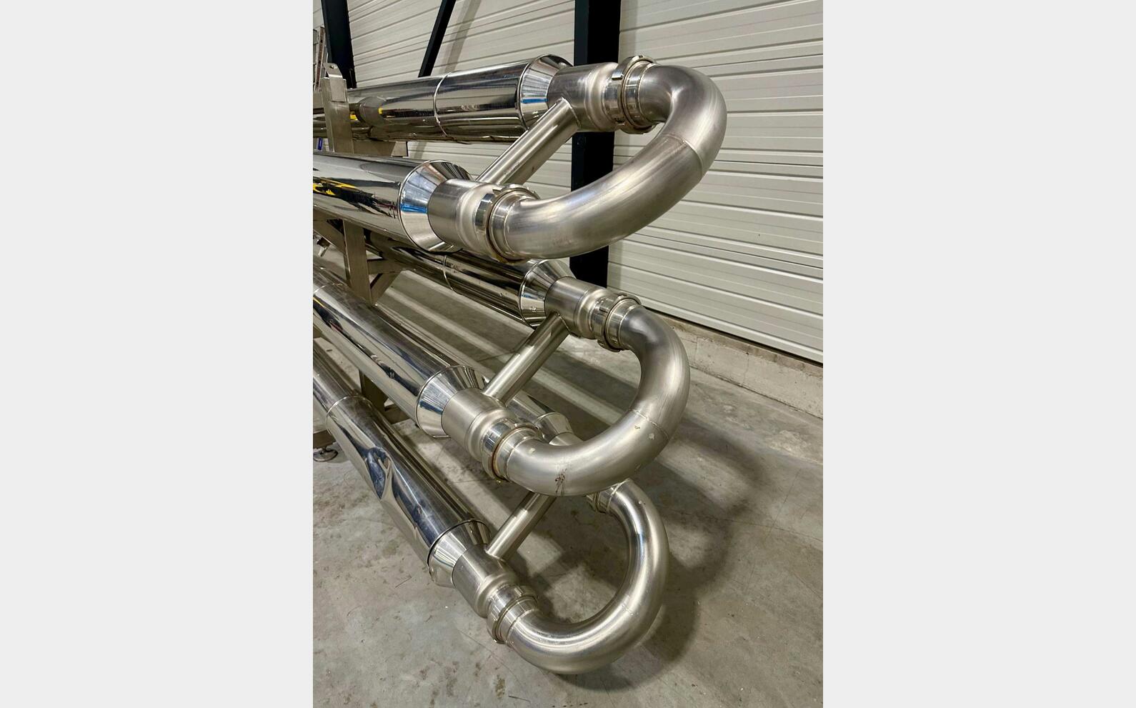 Echangeur tubulaire inox 11.4 m2 de surface d'&eacute;change