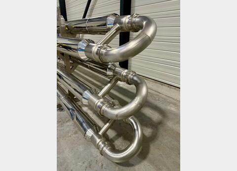 Stainless steel tube exchanger 11.4 m2 exchange surface